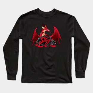 Slay Queen Red Dragon Long Sleeve T-Shirt